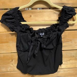 I.AM.GIA black milkmaid top!